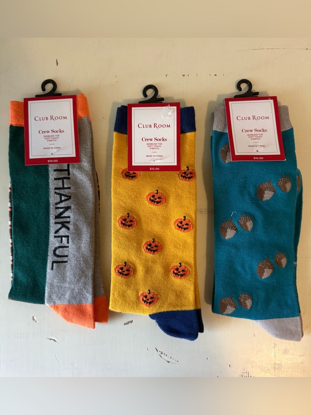 Club Room fall sock trio • NWT